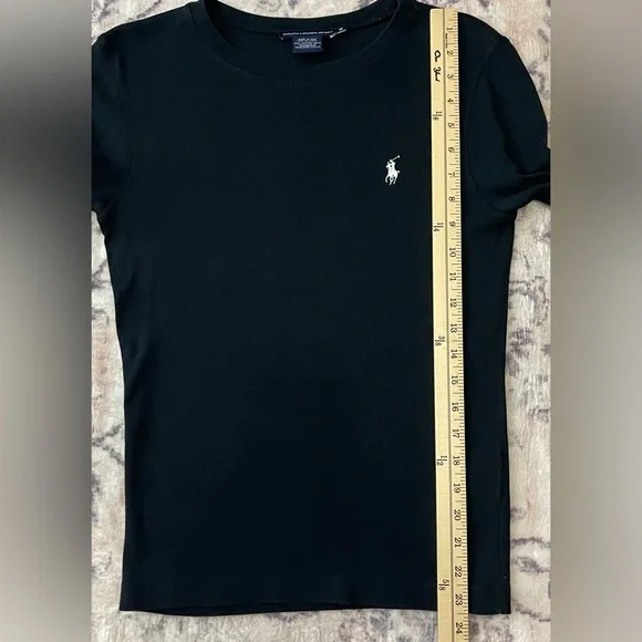 Ralph Lauren Sport Polo logo-embroidered Cotton Long Sleeve Top Size Medium - Picture 7 of 7